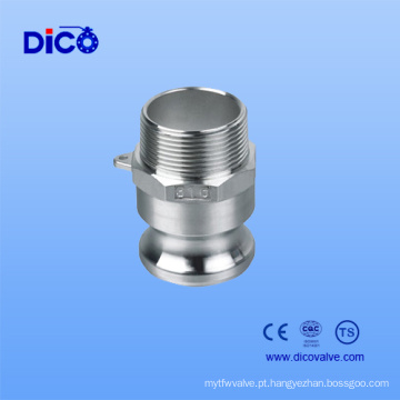 China Aço Inoxidável SUS 304 SUS 316 Camlock (TIPO F)